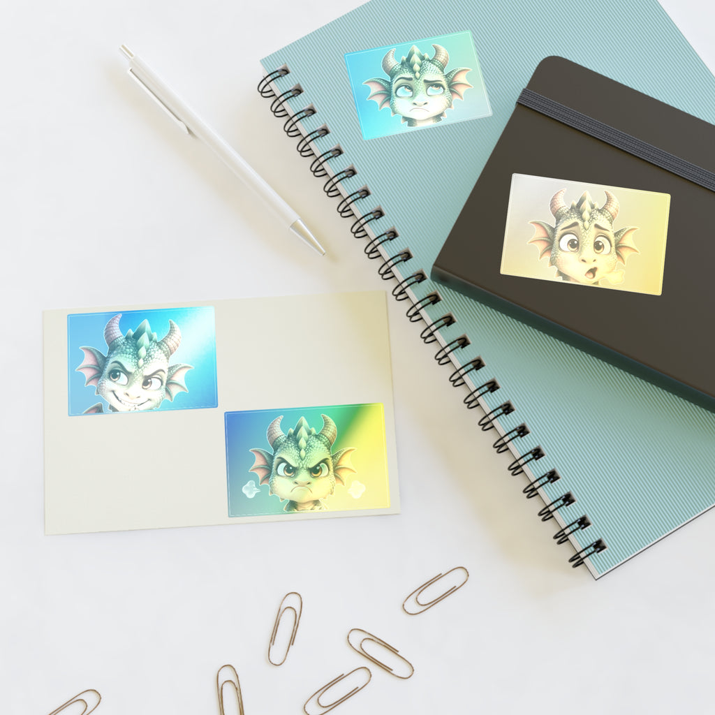 Attitude Spiky the Baby Dragon stickers