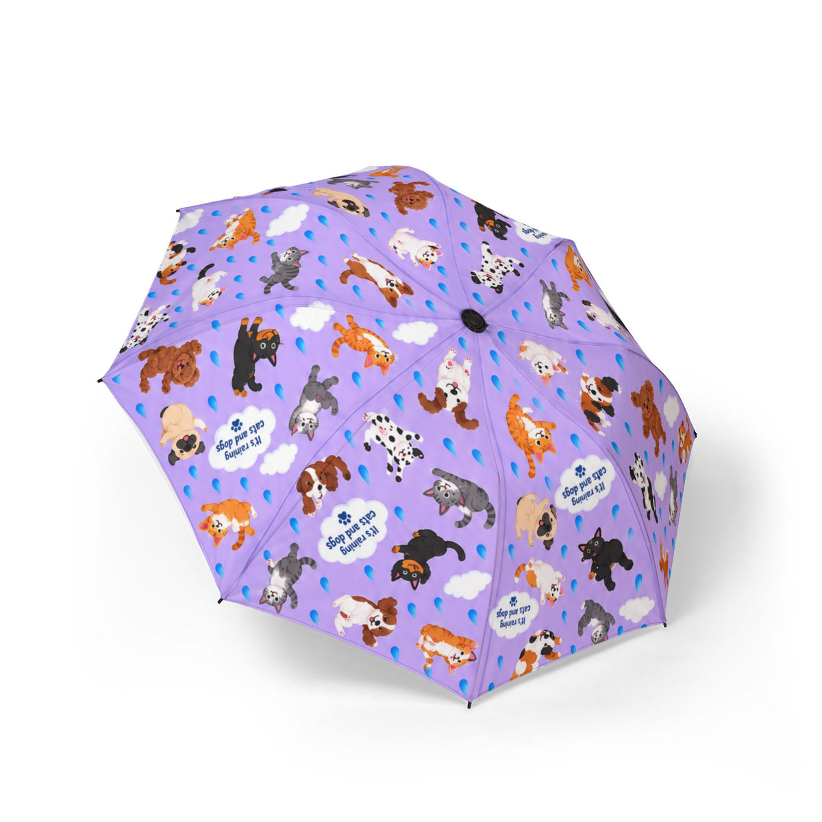 It’s Raining Cats and Dogs Umbrella in Purple