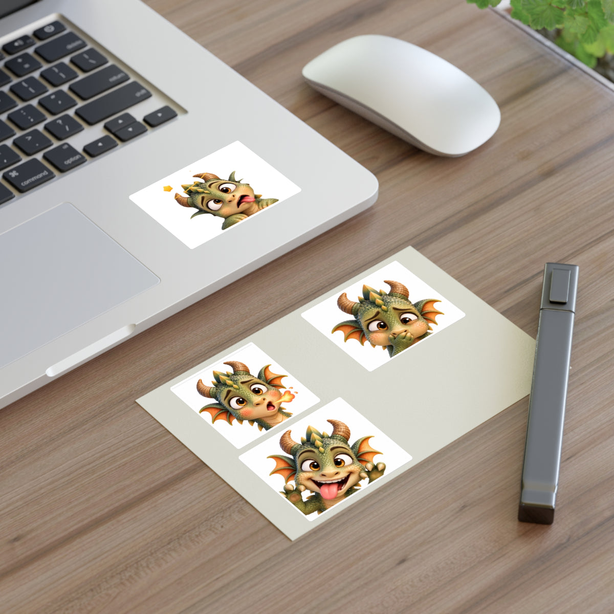 Chaotic Spiky the Dragon Sticker Sheets | Emotive Dragon Stickers