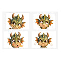 Attitude Spiky the Baby Dragon stickers