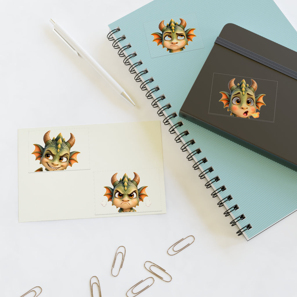 Attitude Spiky the Baby Dragon stickers