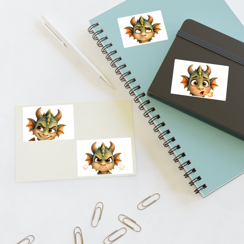 Attitude Spiky the Baby Dragon stickers