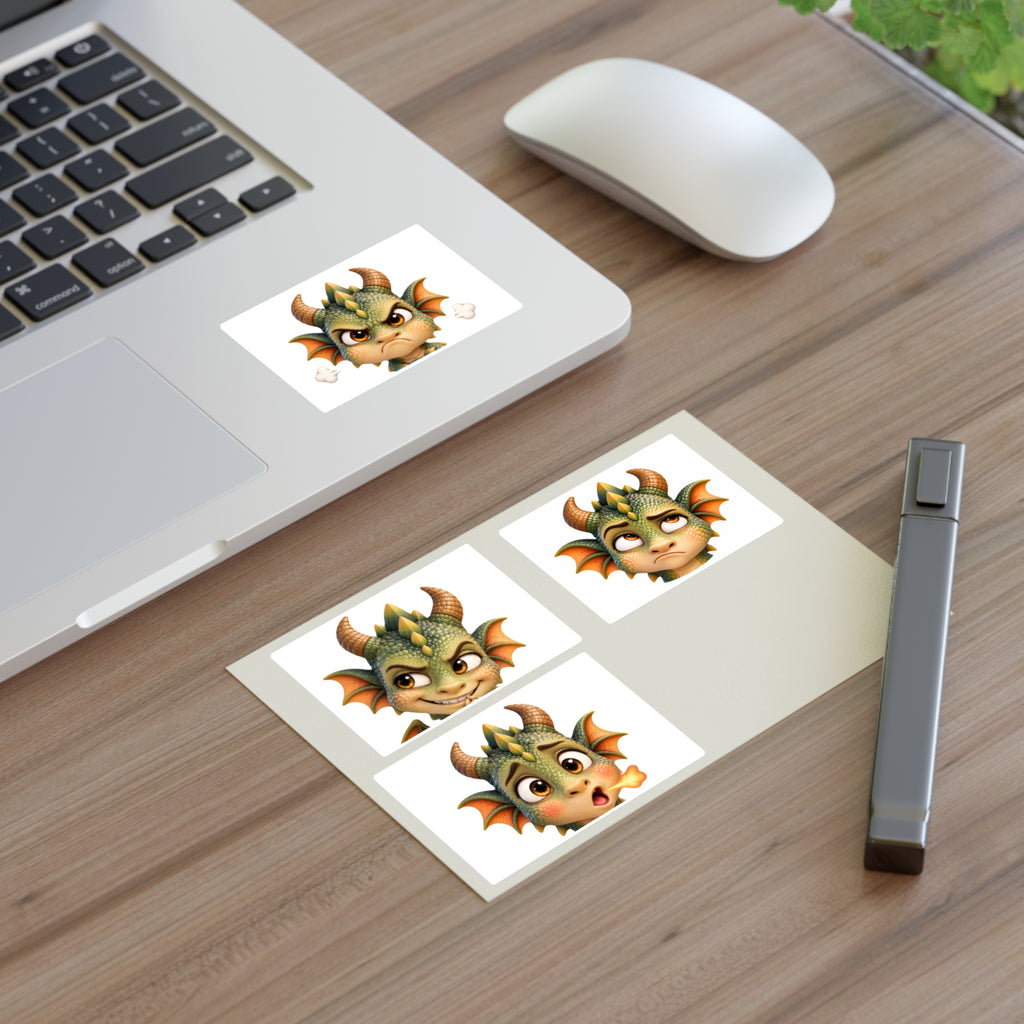 Attitude Spiky the Baby Dragon stickers