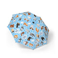 It’s raining  cats and dogs umbrella  in blue