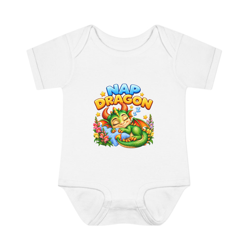 Spiky and Leo: Nap Dragon – Cute Baby Dragon Infant Bodysuit