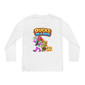 Spiky and Leo: Ducks in a Row – Funny Dragon Idiom Youth Long-Sleeve Shirt
