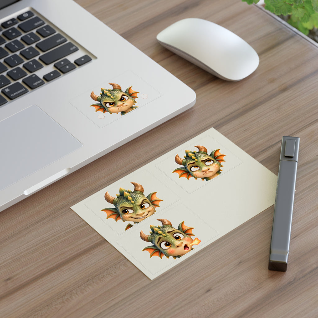 Attitude Spiky the Baby Dragon stickers