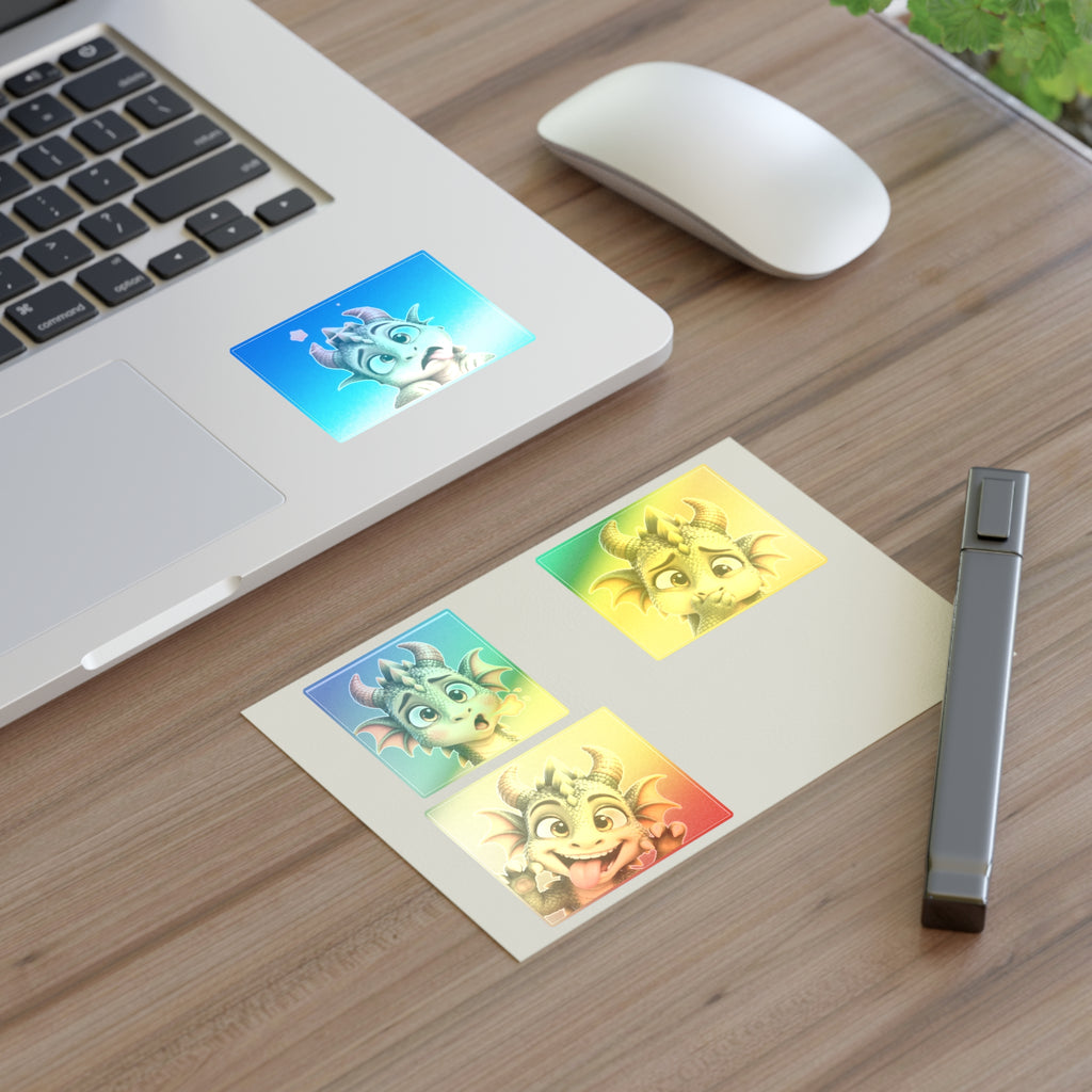 Chaotic Spiky the Dragon Sticker Sheets | Emotive Dragon Stickers